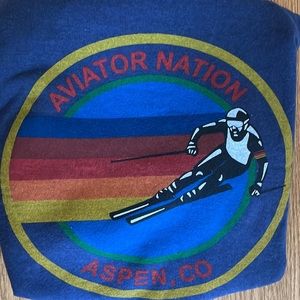 Aviator Nation. “Aspen Crew”. Adult Women S.  Navy.  NWT